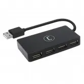 Hub Usb 2.0 Unno Tekno Hb1008Bk 4 Portas - Preto