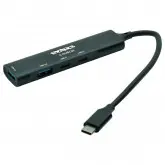 Hub Usb-C 3.1 Satellite A-Hubc59 4 Portas / 2 Usb 3.0 / 2 Usb-C Femea - Preto