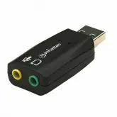 Placa de Som Manhattan - USB Audio 5.1 / Suporta 3-D 150859