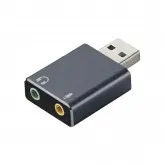 Placa de Som USB Audio ArgomTech ARG-CB-0067 - Suporta 3D