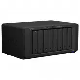 Servidor Nas Storage Synology Diskstation Ds1821+ Amd Ryzen V1500B De 2.2Ghz / 4Gb De Ram / 8 Baias / Usb / Lan - Preto