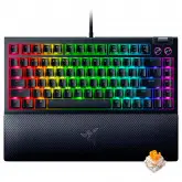 Teclado Gamer Mecanico Razer Blackwidow V4 75% Usb / Rgb / Ingles - Preto (Rz03-05000200-R3U1)