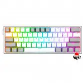 Teclado Gamer Mecanico Redragon K617-RGB Fizz Mini USB / RED / Ingles - Branco / Cinza