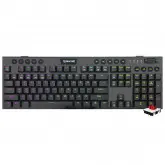 Teclado Gamer Mecanico Redragon K618Rgb-Pro Horus Wireless / Rgb / Red / Ingles - Preto