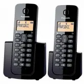 Telefone Panasonic S/ Fio Kx-Tgb112Lab 2 Base/Bina/Bivolt Preto