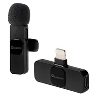 Microfone Mox Mo-Mic22 Wireless / Lightning - Preto em Visão Vip