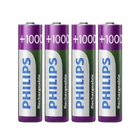 Pilhas Recarregável Philips Aaa Com 4 Pilhas / 1000Mah - R03B4Rtu10/97 em Visão Vip