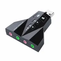 Placa De Som Usb 7.1Ch Virtual em Visão Vip